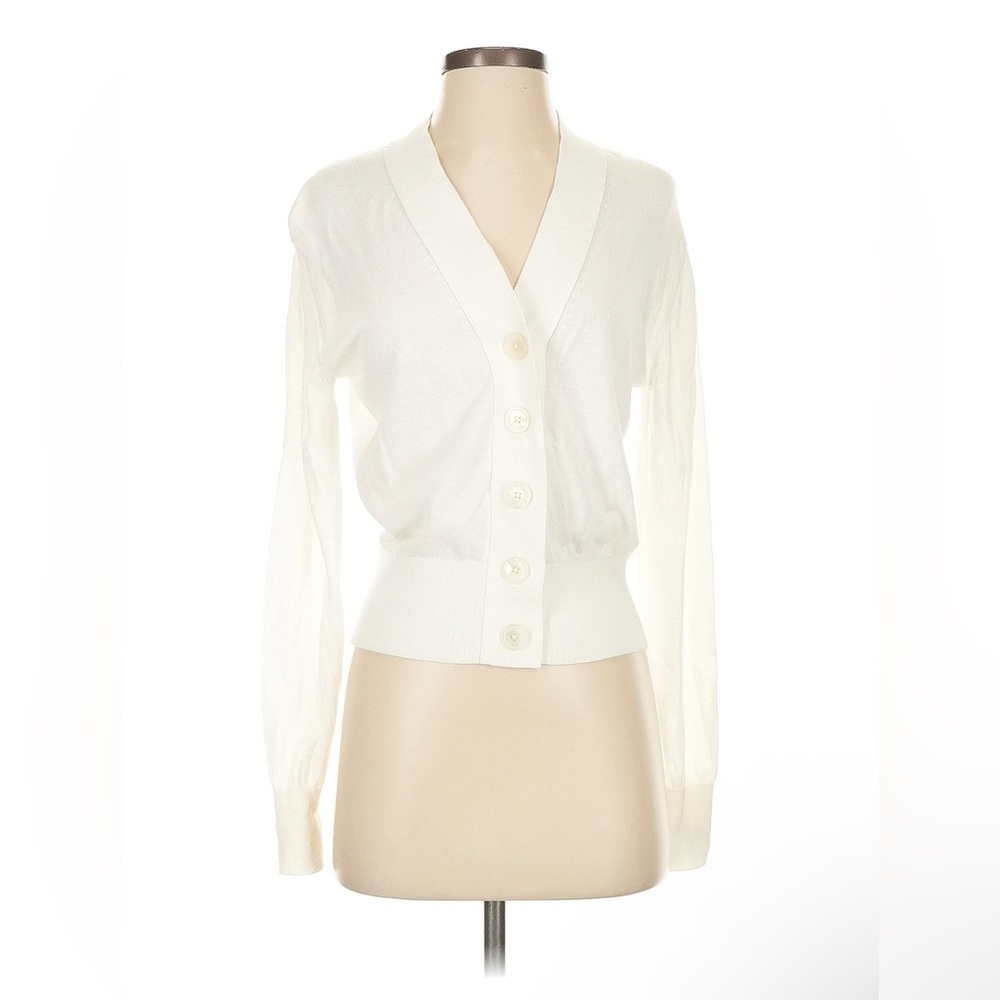 J.Crew Ivory Cardigan Sweater Wrap-Style